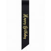 Picture of HAPPY BIRTHDAY BLACK & GOLD SASH